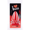 I Love Butt Plug Fat M I Love Butt 14 x 7.5 cm Rouge